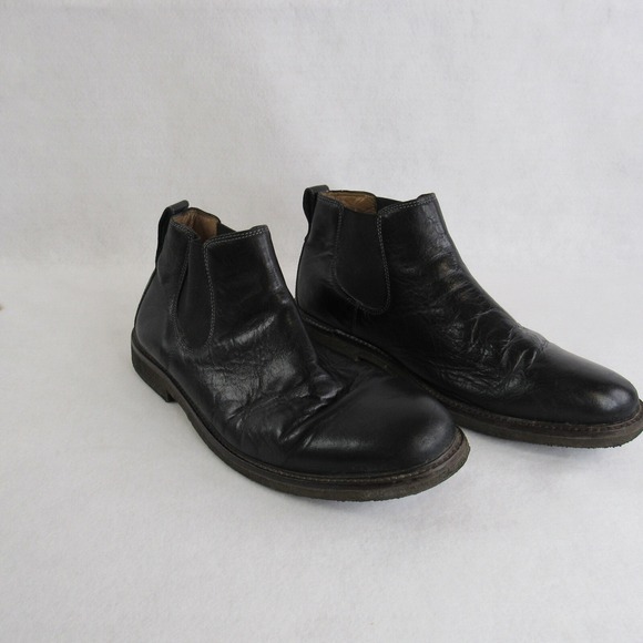 JOHNSTON MURPHY BLACK LEATHER CHELSEA BOOTS Mens 12 M main image 6